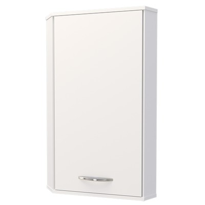 Шкаф угловой для ванной комнаты, 400×400×900 мм, цвет белый