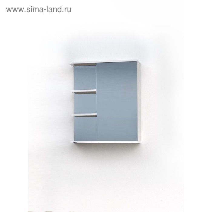 Зеркало - шкаф для ванной комнаты «Экко 50», левый, 500×150×700 мм, цвет белый - Фото 1