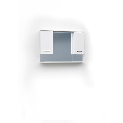 Зеркало – шкаф «Элеганс 100/2», 1050×150×700 мм, цвет белый