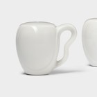 Набор для специй BellaTenero «Баночки», солонка 110 мл, перечница 110 мл, на бамбуковой подставке-держателе, фарфор, белый - Фото 6