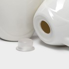 Набор для специй BellaTenero «Баночки», солонка 110 мл, перечница 110 мл, на бамбуковой подставке-держателе, фарфор, белый - Фото 8