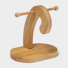 Набор для специй BellaTenero «Баночки», солонка 110 мл, перечница 110 мл, на бамбуковой подставке-держателе, фарфор, белый - Фото 9