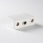 Набор фарфоровый для специй BellaTenero, 4 предмета: солонка, перечница, салфетница, подставка-держатель, белый - Фото 11