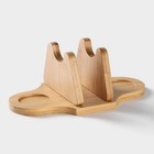 Набор для специй на бамбуковой подставке BellaTenero, 3 предмета: солонка 100 мл, перечница 100 мл, салфетница, фарфор, белый - Фото 8