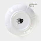 Сахарница с ложкой на бамбуковой подставке BellaTenero, 350 мл, фарфор, белая - Фото 6