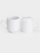 Набор кружек на деревянной подставке BellaTenero, 4 предмета: 400 мл, фарфор, белый - Фото 2