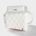 Банка для сыпучих BellaTenero, 800 мл, 14.5×11 см, с ложкой, с бамбуковой крышкой, фарфор, белая - Фото 8