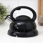 Чайник со свистком Доляна «Рио», 2,8 л, цвет чёрный - фото 318234418