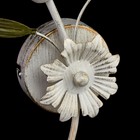 Бра «Верона», 60Вт E14, цвет белый, золото - Фото 4