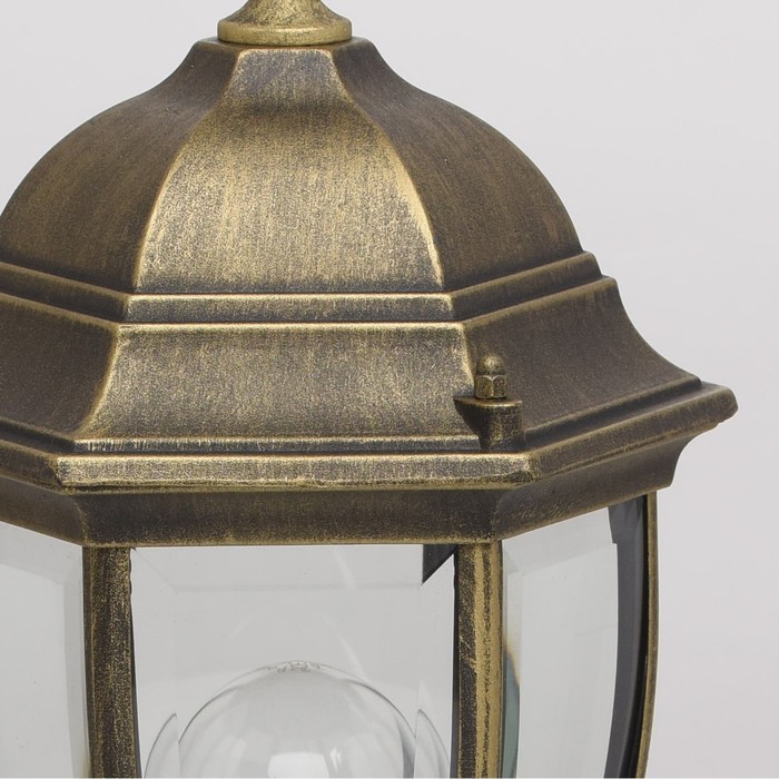 Светильник «Фабур», 95Вт E27, цвет чёрный, золото, IP44 - фото 1926013965