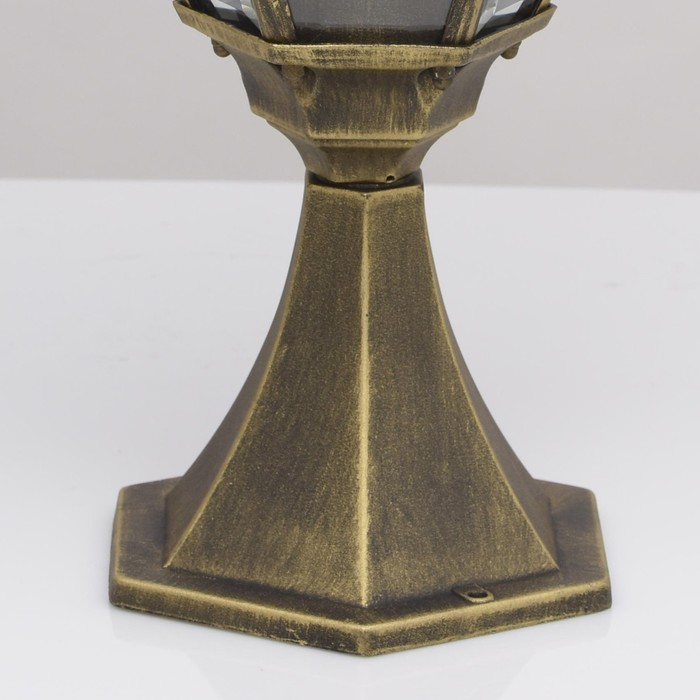 Светильник «Фабур», 95Вт E27, цвет чёрный, золото, IP44 - фото 1907035043