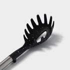 Ложка для спагетти Доляна «Фернан», 34 см, цвет чёрный - фото 26807511