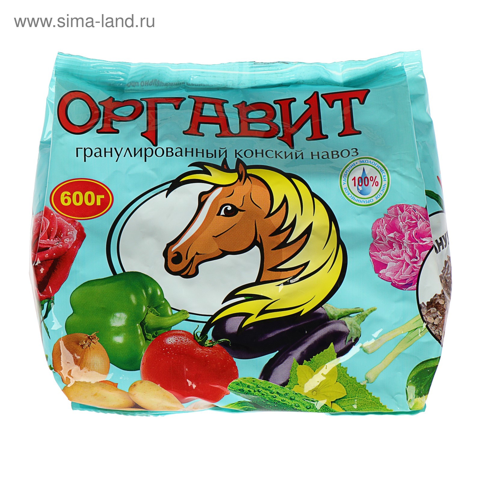 Удобрение гранулированное органическое Оргавит Конский, 600 г (4578907 ...