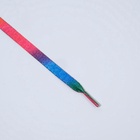 Шнурки для обуви, пара, плоские, 8 мм, 90 см, разноцветные - Фото 3