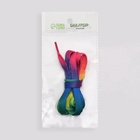 Шнурки для обуви, пара, плоские, 8 мм, 90 см, разноцветные - Фото 6