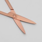 Ножницы маникюрные, загнутые, 9 см, цвет розовое золото - Фото 2