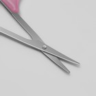 Ножницы маникюрные, загнутые, узкие, 9 см, цвет МИКС - фото 8490874