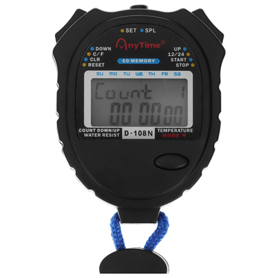 Секундомер, 10 отсечек