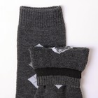 Носки мужские махровые, цвет тёмно-серый, размер 25-27 (комплект 6 шт) - фото 23036825