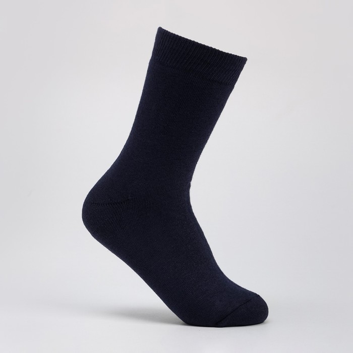 Носки мужские махровые, цвет тёмно-синий, размер 25-27 - Фото 1