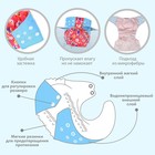 Многоразовый подгузник Крошка Я «Веселые зверята», 3-15 кг, красный - Фото 3