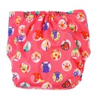 Многоразовый подгузник Крошка Я «Веселые зверята», 3-15 кг, красный - Фото 5