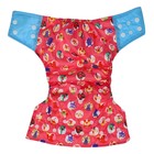 Многоразовый подгузник Крошка Я «Веселые зверята», 3-15 кг, красный - Фото 6