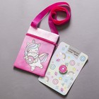 Детский подарочный набор Единорожка: сумка + брошь, цвет розовый - Фото 2