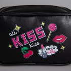Сумка детская Kiss, искусственная кожа, на ремешке, чёрная, 18х6х11 см - Фото 2