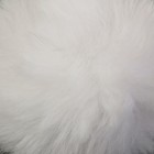 Помпон искусственный мех "Белый" d=7 см - Фото 2