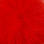 Помпон искусственный мех "Красный" d=7 см - Фото 2