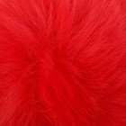 Помпон искусственный мех "Красный" d=10 см - Фото 2