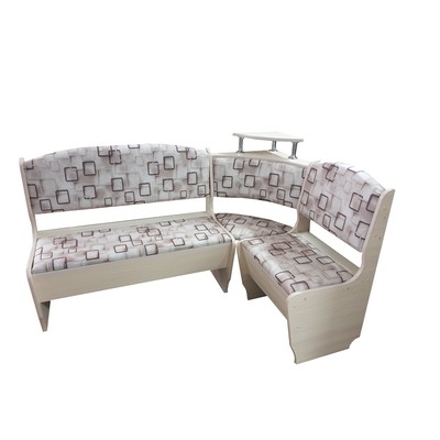 Кухонный уголок София стандарт, 1500х1000х880, Квадро/Дуб млечный