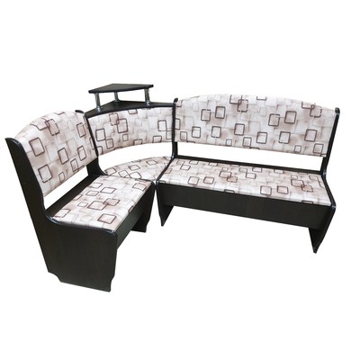 Кухонный уголок София стандарт, 1500х1000х880, Квадро/Венге