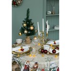 Скатерть новогодняя «Этель» Winter holidays d=150 см ±3 см с ГМВО, 100% хлопок, саржа 190 г/м² - Фото 4