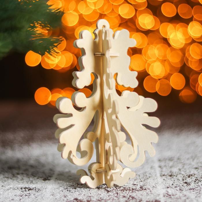 3D-модель сборная деревянная Чудо-Дерево «Ёлочная игрушка. Снежинка №9»