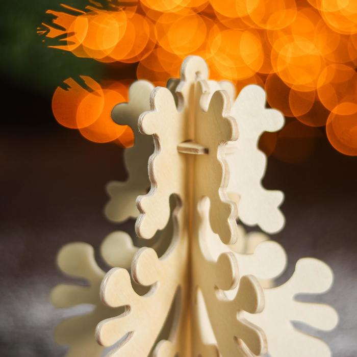 3D-модель сборная деревянная Чудо-Дерево «Ёлочная игрушка. Снежинка №9» - фото 1905586282