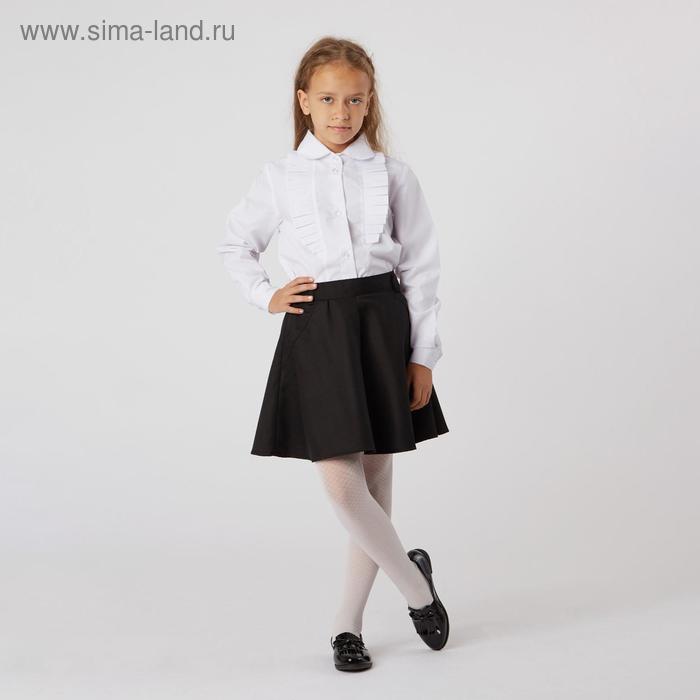 Блузка для девочки, цвет белый, рост 146 см - Фото 1