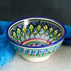 Коса Риштанская Керамика "Цветы" 15 см, малая, синяя - фото 320422475