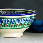 Коса Риштанская Керамика "Цветы" 15 см, малая, синяя - фото 4284612