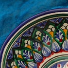Коса Риштанская Керамика "Цветы" 15 см, малая, синяя - фото 4284613