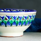 Коса Риштанская Керамика "Цветы" 15 см, малая, синяя - фото 4284616