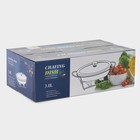 Мармит, 3 л, 44×25×17 см, с крышкой, на подставке, жаропрочное стекло - Фото 6