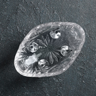 Конфетница стеклянная на ножках Доляна «Вихрь», 13,5×9×7,5 см - Фото 2