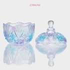 Сахарница Доляна «Сумерки», 250 мл, 10×12.5 см, с крышкой, стекло - Фото 2