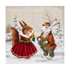 Кухонный набор новогодний «Этель» Winter holidays: скатерть 220×150 см ±3 см с ГМВО, салфетка 40×40 см-12 шт., 100% хлопок - Фото 10