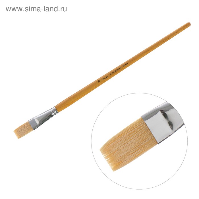 

Кисть "Сонет" №10, щетина, плоская, длинная ручка, d=17 мм