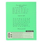 Тетрадь 12 листов в косую линейку «Школьная», обложка мелованный картон, зелёная - Фото 3