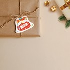 Шильдик на подарок Новый год «Новогодний мешок», 6,5 ×5,5  см - Фото 2