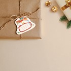 Шильдик на подарок Новый год «Новогодний мешок», 6,5 ×5,5  см - Фото 3